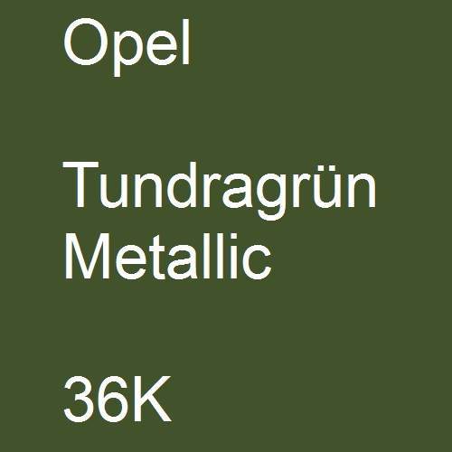 Opel, Tundragrün Metallic, 36K.